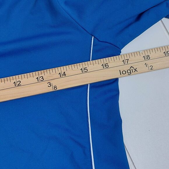 LOHLA Sport The Carolyn 3/4 Sleeve 1/4 Zip Pullover Top Women's Medium Blue Golf - Picture 6 of 7